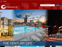 Tablet Screenshot of century-apartments.com